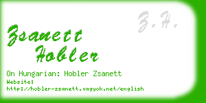 zsanett hobler business card